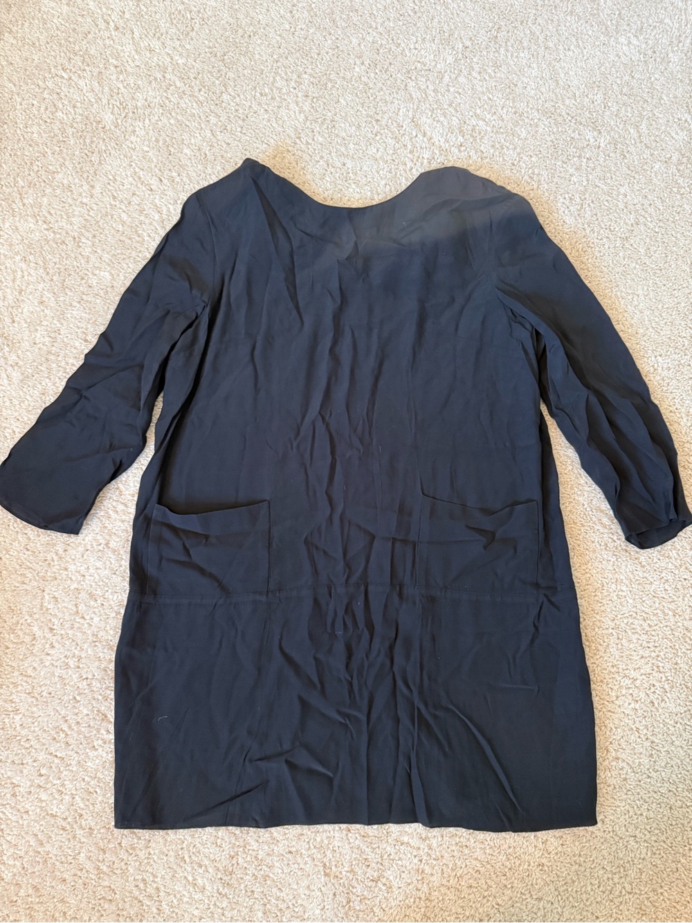 Marni Black Long-Sleeve Shift Dress